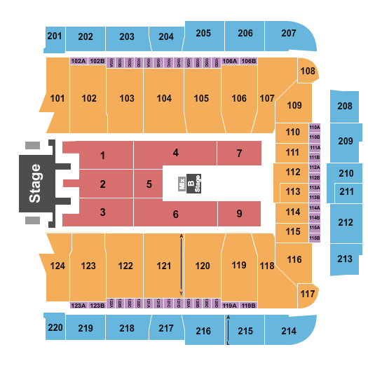 CFG Bank Arena Mana Seating Chart